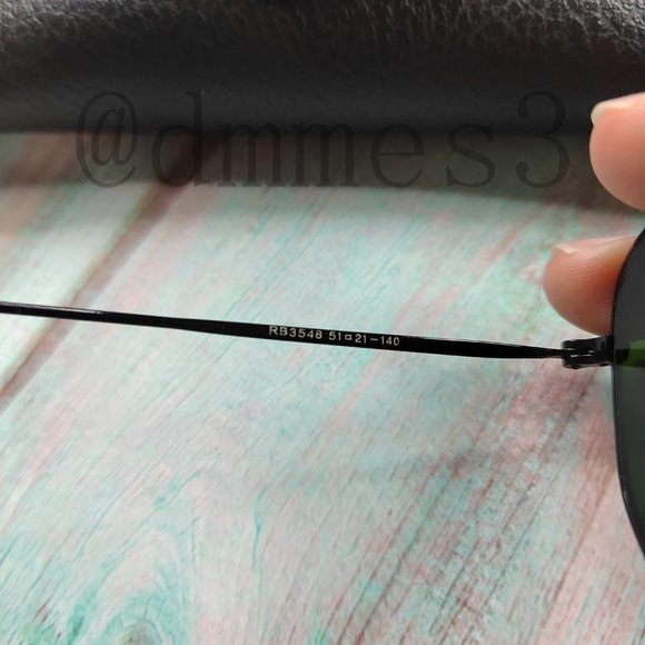 ?Ray-Ban 3548 51mm Dark green lens with black frame Sunglasses main image 6